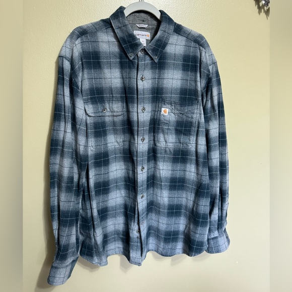 Carhartt Flannel Button Up Shirt, Size‎ XL - Picture 1 of 6